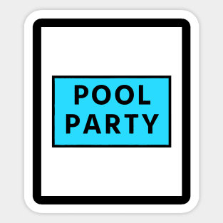 Summer Pool Party Sticker